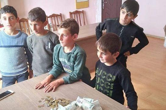 Մեծավան գյուղի երեխաները 68 հազար դրամ են հավաքել, որ փոխանցեն հայոց բանակին