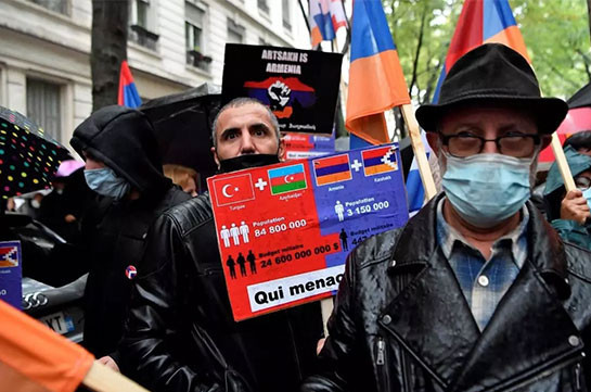 Armenians in France call for Nagorno-Karabakh intervention