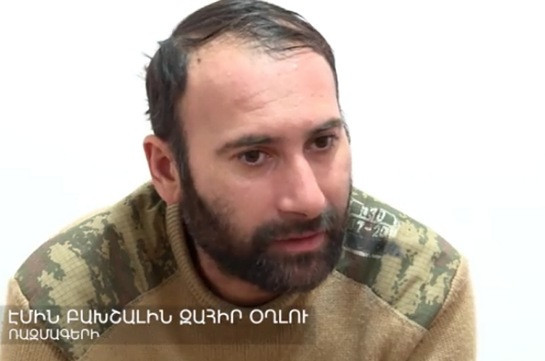 Արցախում գտնվող ադրբեջանցի ռազմագերին պատմել է Թուրքիայից ժամանած զինվորական մասնագետների մասին (Տեսանյութ)