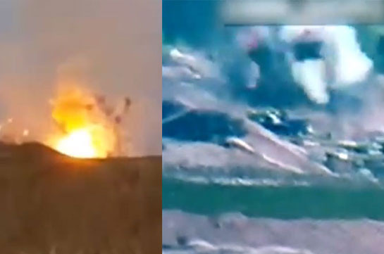 Karabakh Defense Army destroys enemy's armored vehicles (video)
