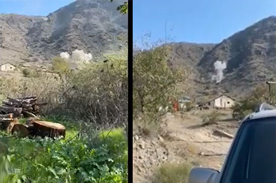 Armenia's MOD releases footage of Azerbaijani side targeting Armenian border (video)