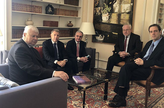 Meeting of Armenia's FM with OSCE Minsk Group Co-Chairs commenced in Geneva