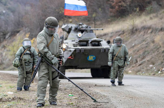 Ռուս զինվորականները պատմել են Ղարաբաղում խաղաղ կյանքի վերականգնման մասին