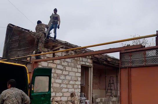 Պատերազմից հետո Արցախում շինությունների վերականգնման աշխատանքներ են ընթանում (Լուսանկարներ)