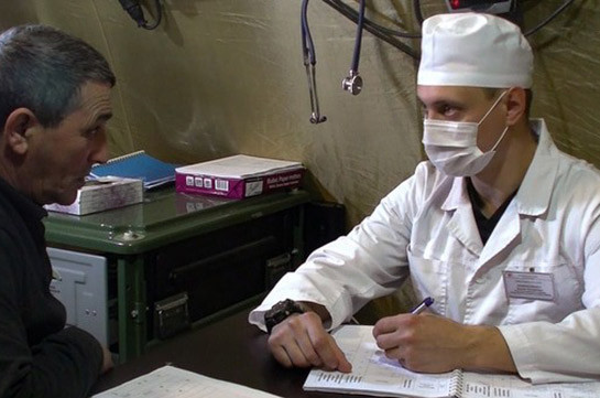 Ռուս բժիշկները մեկ օրում օգնություն են ցուցաբերել Ստեփանակերտի ավելի քան 40 բնակչի (Տեսանյութ)