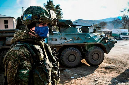 Миротворцы в Карабахе оборудовали посты наблюдения защитными средствами (Видео)