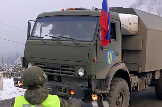 Российские миротворцы продолжают оборудование блокпостов в Лачинском коридоре (Видео)