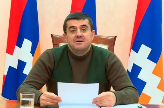 Artsakh president edits his address, says will leave politics after snap elections in Artsakh