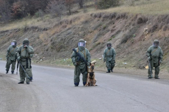 Российскими саперами в Карабахе от неразорвавшихся мин и снарядов очищено 195 гектаров территории