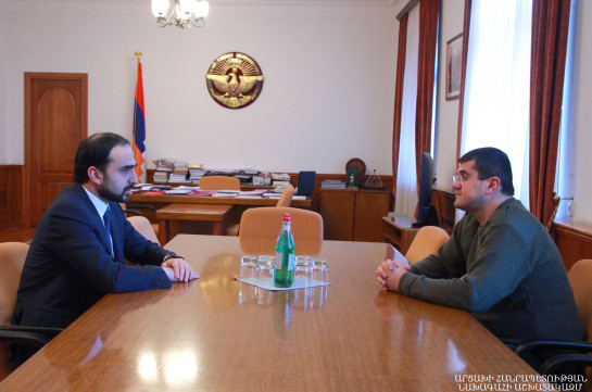 Artsakh president, Armenia’s Vice PM discuss issues on restoration of Artsakh