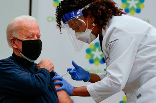 US President-elect Joe Biden gets vaccine live on TV