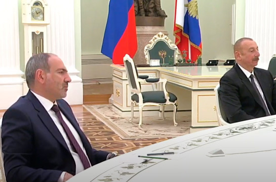 Փաշինյանն ու Ալիևը Մոսկվայում կայացած հանդիպմանը միմյանց ձեռք չեն սեղմել (Տեսանյութ)