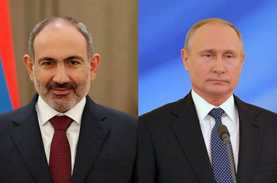 Armenia’s PM, Russia’s leader have phone conversation, discuss issue on return of captives