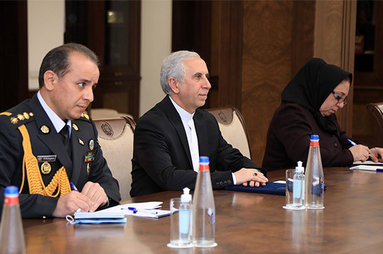 Armenia’s DM meets Iran’s ambassador