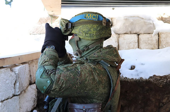 Командование российским миротворческим контингентом в Нагорном Карабахе поздравило военнослужащих с Днем защитника Отечества