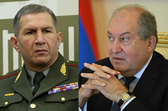 Президент Армении намерен встретиться с начальником ГШ ВС, отставки которого добивается Пашинян
