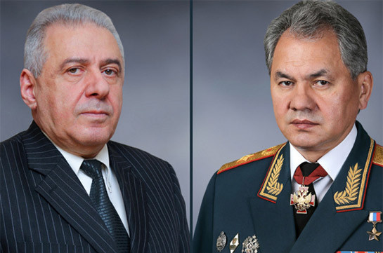 Министры обороны России и Армении провели телефонные переговоры
