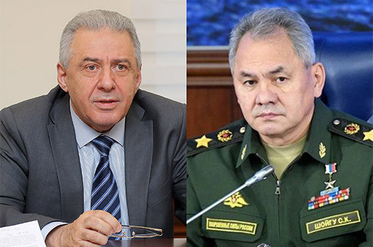 Главы Минобороны Армении и России обсудили мероприятия по безопасности в Сюникской области