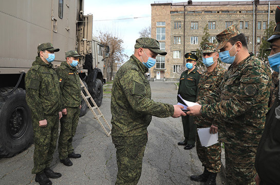 ՀՀ պաշտպանության նախարարի հրամանով պարգևատրվել են ՌԴ ՊՆ ՌՔԿՊ զորքերի մասնագետները