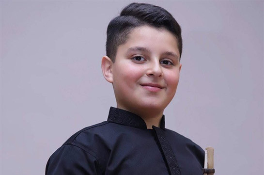 13-ամյա դուդուկահար Նարեկ Խանզադյանը միջազգային մրցույթում արժանացել է 1-ին մրցանակի
