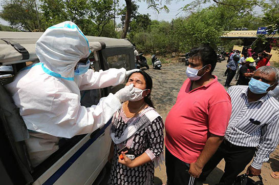 India ranks second globally in total number of coronavirus cases