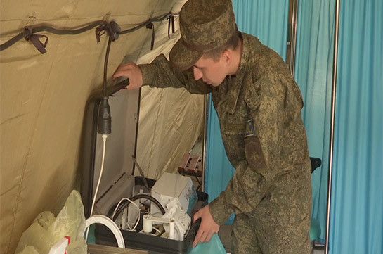 Ռուս ռազմական բժիշկները բժշկական օգնություն են ցուցաբերել Ղարաբաղի հեռավոր շրջանների բնակիչներին