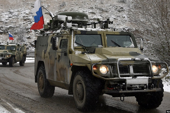 Vehicle with Russian peacekeepers explodes on mine in Artsakh, two servicemen injured