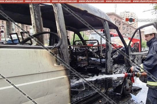 Shamshyan.com. Թիվ 31 երթուղայինում հրդեհ է բռնկվել. ավտոմեքենան վերածվել է մոխրակույտի. Լուսանկարներ