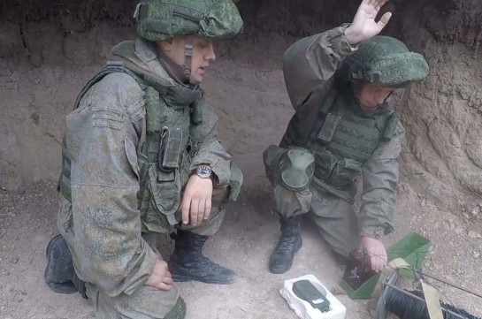 Ռուս խաղաղապահները շարունակում են ոչնչացնել Լեռնային Ղարաբաղի տարածքում հայտնաբերված զինամթերքը
