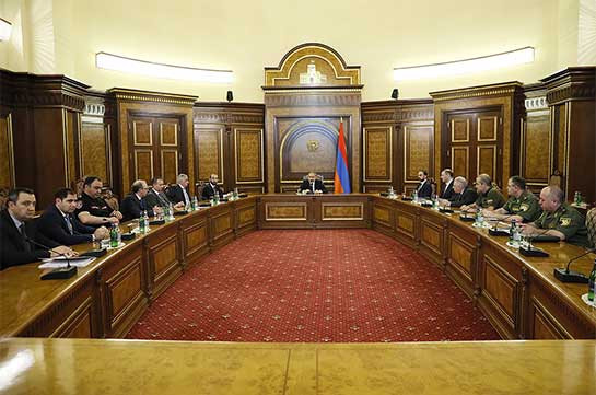 Armenia Security Council session discuss situation on Armenian-Azerbaijani border