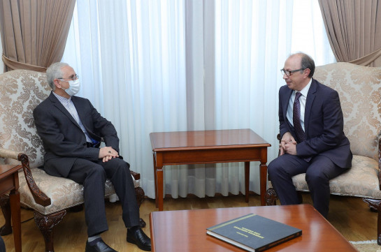 Armenia’s acting FM meets Iran’s ambassador