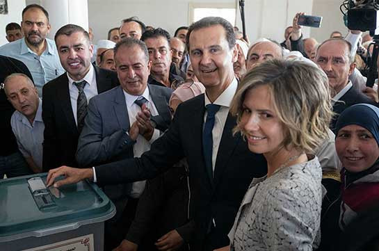 Սիրիայում նախագահի ընտրություններում 95.1% ձայնով հաղթել է Ասադը