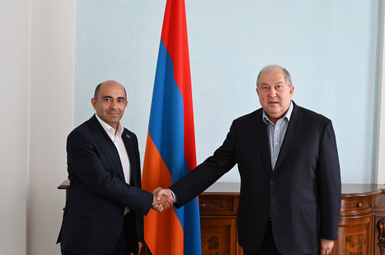 Armenia president, Bright Armenia party leader meet, discuss domestic political situation