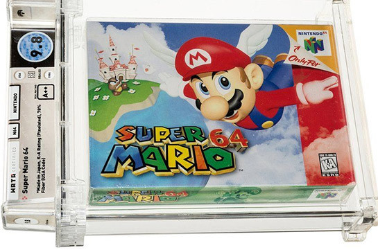 Super Mario 64 game sells for record-breaking $1.5m at auction