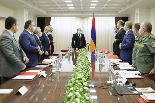 Armenia's acting PM Nikol Pashinyan chairs Security Council session
