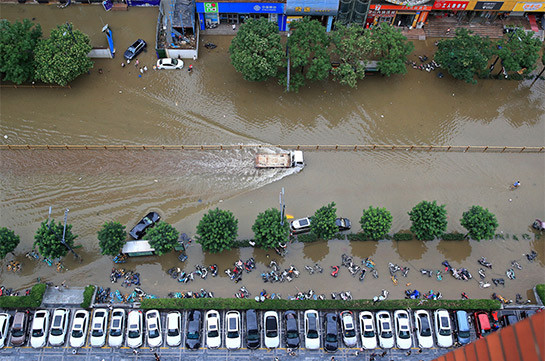 Չինաստանում ջրհեղեղի հետևանքով զոհերի թիվը հասել է 33-ի