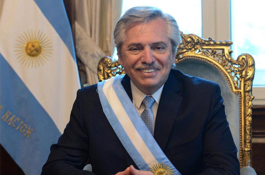 Արգենտինայի նախագահը շնորհավորել է Նիկոլ Փաշինյանին՝ վարչապետի պաշտոնում նշանակվելու կապակցությամբ