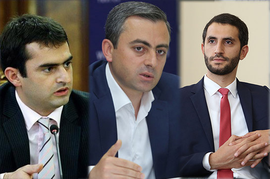 ԱԺ փոխնախագահների պաշտոնում առաջադրվեցին Ռուբեն Ռուբինյանի, Հակոբ Արշակյանի ու Իշխան Սաղաթելյանի թեկնածությունները
