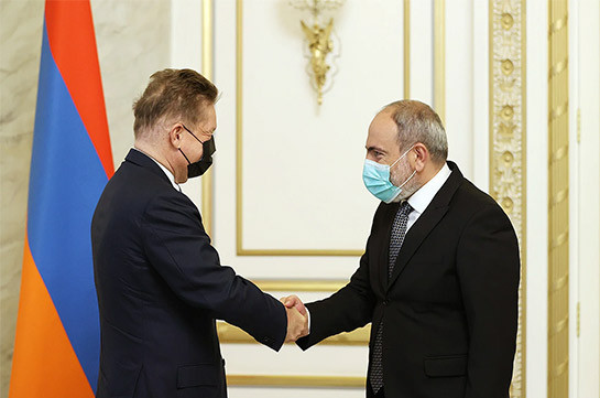 Никол Пашинян и Алексей Миллер обсудили перспективы развития армяно-российского сотрудничества в сфере энергетики