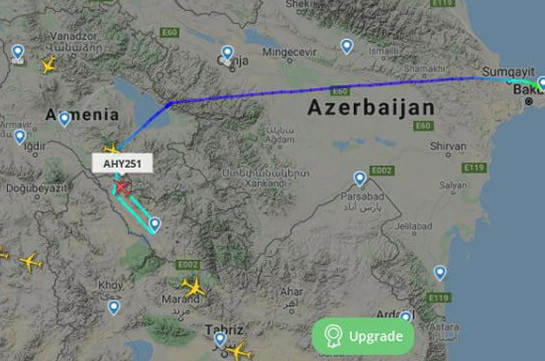 Азербайджан начал использовать воздушное пространство над Арменией