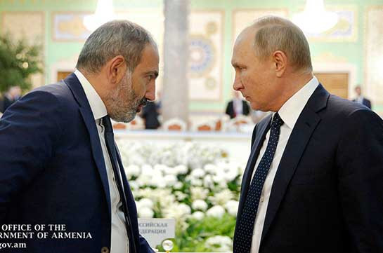 Пашинян 12 октября посетит с Москву, где встретится с Путиным