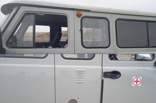 ВС Азербайджана обстреляли санитарную машину Армии обороны Арцаха