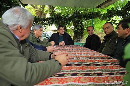 President Arayik Harutyunyan visited Taghavard community of Martuni region