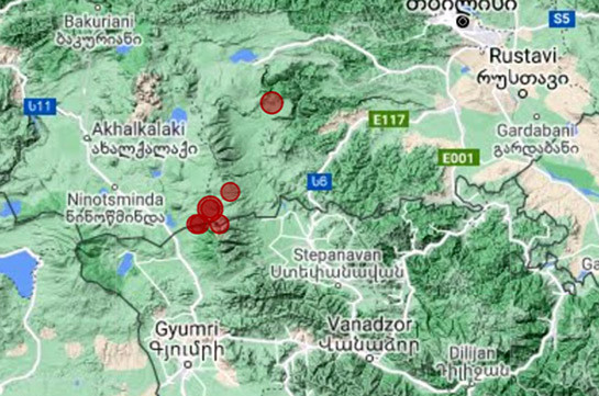 В 15 км к северо-востоку от села Бавра произошло землетрясение