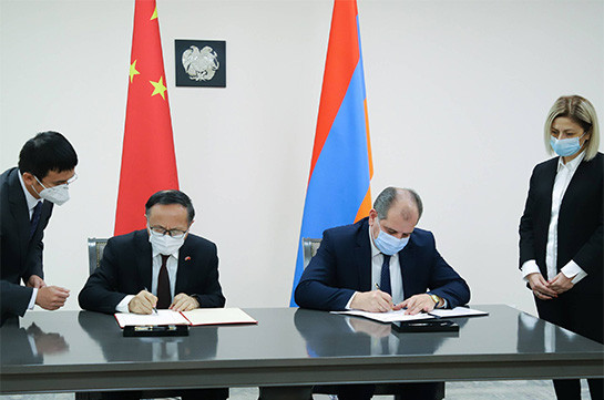 Հայաստանն ու Չինաստանը ստորագրել են տեխնիկատնտեսական համագործակցության մասին համաձայնագիր. անհատույց օգնություն կտրամադրվի Հանրային հեռուստատեսությանը