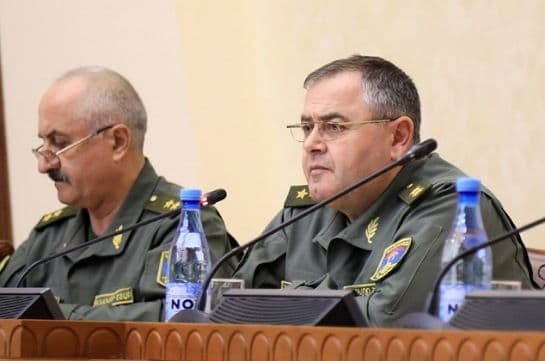 Начальник ГШ ВС Артак Давтян представил руководящему составу обстановку на армяно-азербайджанской границе