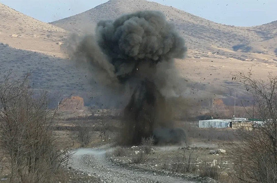 Саперы российского миротворческого континента уничтожили реактивный снаряд в Аскеранском районе Нагорного Карабаха (Фото)