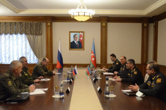 Արցախում ռուս խաղաղապահների նոր հրամանատարը հանդիպել է Ադրբեջանի պաշտպանության նախարարի հետ