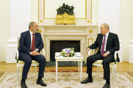 Пашинян и Путин обсудили перспективы дальнейшего взаимодействия в рамках ОДКБ