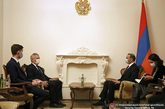 Армен Григорян и посол Германии обменялись мнениями по вопросам делимитации и демаркации армяно-азербайджанской границы